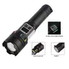 Linterna de Doble Fuente de Luz Luz Fuerte Flash Blanco Haz Amplio Cob Luz de Inundación Carga USB Pantalla Digital Zoom Magnética Luz de Inspección para Exteriores
