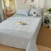 Juego de Edredón de Verano de Cuatro Piezas con Estampado de Dibujos Animados, Edredón Refrescante de Verano, Edredón para Aire Acondicionado, Juego de Cubre Cama, Juego de Ropa de Cama de Tres Piezas para Dormitorio de Estudiantes