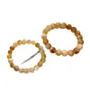 Pulsera de Citrino Natural Rica para Toda la Noche productos genuinos Cristal de Brasil Cuentas de Transferencia de la Suerte Pulsera de Cristal Ciudadela