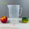 Taza medidora de PC de grado alimenticio de fábrica para tiendas de té de leche, Taza medidora de plástico con escala, Gran capacidad, Múltiples especificaciones, con tapa, Cilindro medidor comercial