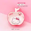 Sanrio Hello Kitty Vajilla Infantil Mesa para Niños Hogar Bol para Comida de Bebé Plato con Compartimentos Impermeable Antiescaldados Forma de Plato Taza de Leche