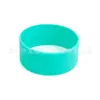 Manga de Silicone Espessa de 3cm de Altura para Isolamento Térmico de Copo Manga Protetora Anti-Escaldante Antiderrapante para Copo de Vidro Cilindro Reto Manga de Silicone para Isolamento Térmico de Copo 6,5cm