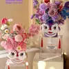 Danza del León Arreglo Floral Decoración DIY Cubo de Flores Materiales de Empaque para Arreglos Florales