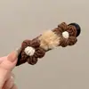 Elegante pasador de pelo floral, nuevo estilo 2026, en una hermosa paleta de colores, perfecto para crear peinados recogidos, un accesorio para el cabello simple y chic para otoño e invierno, con un diseño de pinza de pato delicado y lujoso