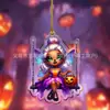 Cruzamento de Fronteiras Novo Produto Acrílico Halloween Elfo Interior do Carro Pingente Chaveiro Acessório Suporte de Pendurar no Carro Personalização