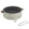 Parrilla de barbacoa para acampar al aire libre, estufa envolvente, para preparar té, parrilla plegable para interiores, estufa de barbacoa, parrilla de carbón para exteriores