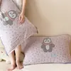 Toalla de Almohada de Gasa con Borlas Ins Algodón Puro Par para Uso en Casa Adulto Toalla de Almohada 100% Algodón Toalla con Almohadilla Anti-Aceite Adecuada para Todas las Estaciones