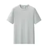 Camiseta de Seda Gelada Refrescante 180g Secagem Rápida Customização Feita Sob Encomenda a Partir de Imagem Manga Curta Masculina Roupa Esportiva Roupas de Trabalho Camiseta com Ombro Normal