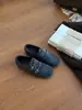 Zapatos de Ballet Birkenstock Cuadrados de Lana Retro para Mujer 2026 Otoño Invierno Nuevos Hebilla Deslizables Versátiles Casuales Mocasines