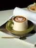 Conjunto de Xícara e Pires para Café Comercial Presente Alto Valor de Cor Design Criativo de Xícara de Café Nicho Combinação Criativa de Xícara e Pires para Latte
