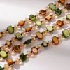 Collar Boho Vintage de Conchas de Colores con Cuentas para Mujer, Cadena Larga de Suéter Halter Retro Estilo Vacacional al por Mayor