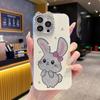 Funda de Teléfono de Conejito Brillante de Gama Alta Adecuada para Apple 17 Pro Max, iPhone 15 Orejas de Gato, 14 Estuche Duro, 16 para Mujeres
