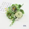 Flores de bola de espina de loto artificiales para decoración de sala de estar, decoración del hogar, decoración de flor artificial para tienda, accesorios florales para fotografía, flores artificiales