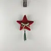 Adorno Festivo de Estrella de Terciopelo con Elegante Borla