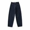 Calça Machete Feminina Estilo Americano Vintage Lavada em Arco Calças Primavera 2025 Spice Girl Micro-silhueta Jeans de Cintura Alta