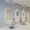 Espejo de Peluquería Mesa Celebridad de Internet Blanqueamiento y Adelgazamiento Belleza Peluquería Espejo Moderno Montado en Pared LED Táctil Especial para Peluquería