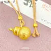Tienda de Oro Mismo Estilo Oro Antiguo Escama de Dragón Brillante Colgante de Calabaza Nuevo Estilo Chino Estilo Nacional Diamante Incrustado Colgante de Calabaza Hielo Triturado
