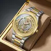 Kasrluo Nuevo Reloj de Cuarzo Luminoso para Hombre, Moda de Negocios, Mecánico de Imitación, Esqueleto, Resistente al Agua, Artículo de Venta Caliente Transfronteriza