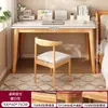 Estantería de Escritorio Mesa Integrada Habitación de Niñas Mesa de Computadora para el Hogar con Cajones Patas de Madera Maciza Pared Mesa de Estudio para Estudiantes