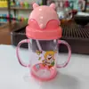 Contribución directa de fábrica guardería Ps vaso para niños con boquilla plástico capa simple transparente tetera creativa vaso con boquilla