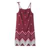 2023 Aliexpress Moda Europeia e Americana Feminina Verão Novo Posicionamento Flor Sling Slim Sem Mangas Saia A-line
