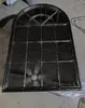 Decoración de Pared con Espejo Falso de Hierro Forjado Estilo Europeo Vintage para Entrada, Decoración Colgante de Pared Redonda Falsa Ventana para Sala de Estar