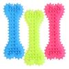 Juguete para Perro Hueso de Goma Juguete Sólido con Forma de Hueso de Tpr con Púas para Limpieza Dental Juguete para Mascota Venta al por Mayor