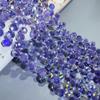Agujero Horizontal Cristal de Fresa Vidrio Cuentas Sueltas Cadena de Cuentas Pulsera Collar Material Hecho a Mano DIY Cuentas Redondas de Vidrio Colorido Accesorios