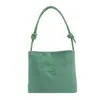 Bolsa de Ombro Casual em Camurça Grande Capacidade Simples 2026 Moda Casual Cor Sólida Bolsa Tote Tendência Estilosa Bolsa de Axila