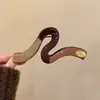 Novo Presilha Tubarão Estampa Leopardo Estilo Coreano 2026 para Mulheres, Exquisite Presilha de Cabelo para Meninas, Pente Versátil