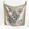 Pañuelo de Seda Estilo Étnico Retro Paisley para Mujer 2026 Nuevo Accesorio de Moda Artístico Pañuelo Fresco Delgado Cuadrado Pequeño