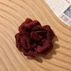 Estilo Coreano Tela Suave Sensación Perezosa Lunares Camelia Pinza de Garra DIY Accesorios para el Cabello Zapatos Sombreros Broche Ropa Accesorios de Flores