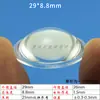 12.5 16 20 23 27.7 29 33 35 38 42 48.5 49 mm Lente Plana Convexa Acrílica