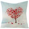 Funda de Almohada de Poliéster para el Día de San Valentín Funda de Almohada Cuadrada para Sofá de la Popular Serie Hogar Amor Árbol de Amazon