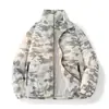 Nueva Chaqueta Corta Bordada Estilo Americano Otoño/Invierno 2025 de Gama Alta con Cuello Alto Estilo Salino Resistente al Viento Impermeable Chaqueta para Pareja