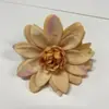 Flores Artificiales de Dalia en Colores Otoñales para Arreglos de Boda, Decoración del Hogar, Materiales para Arreglos Florales Hechos a Mano y Accesorios para Hacer Adornos para el Cabello