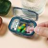 Pastillero Mini Portátil Pequeño tamaño de Mano Temprano, Medio y Tardío Caja de Medicamentos 3 compartimentos Almacenamiento de Pastillas Sub-caja en stock