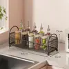 Estante de almacenamiento para cocina estante de almacenamiento multifuncional estante para condimentos cocina sal bote para condimentos caja de almacenamiento estante para condimentos de encimera