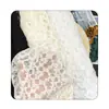 Tecido Popular de Renda de Nylon com Malha, Tecido de Renda Jacquard Geométrico Elástico, Acessórios de Vestuário para Vestido Íntimo Feminino