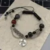 Pulsera trenzada de cuentas hecha a mano para mujer, Pulsera moderna para hombre, Diseño de nicho, Estilo de pareja, Joyería de mano de estilo chino nuevo