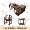 Z% combinación de mesa de té y silla para balcón mesa de té de madera maciza juego de mesa de té para apartamento pequeño mesa plegable giratoria 360 grados net red