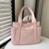 Bolsa de Lona de Gran Capacidad Bolsa de Lona para el Trabajo y Salir Estilo Minuto de Alto Valor Bolsa de Tela de un Solo Hombro para Estudiantes de Literatura y Arte