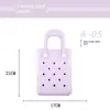 Nuevas Explosiones EVA Bolsa Portátil con Agujeros Impermeable Bolsa de Playa DIY Verano Creativa Linda Bolsa Cuadrada Pequeña Bolsa Nueva