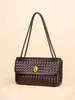 Bolso de Noche Nuevo de Alta Calidad para Mujer, Bolso de Hombro Versátil con Solapa de Moda Transfronteriza, Bolso de Cadena, Bolso Cruzado de Estilo Simple