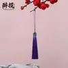 Franja de Coroa Cloisonné Estilo Antigo Franja Pendente Hanfu Leque Redondo Marcador de Página Pente Pingente Decorativo Fabricante Estoque Atacado