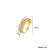 Anillo Exquisito Super Brillante de Circonita para Niñas, Lujo Accesible y Anillo de Apertura Ajustable de Gama Alta, Baño de Oro Real Simple