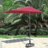 Meia Sombra de Guarda-chuva para Exterior Pátio Parede Varanda Protetor Solar Impermeável Proteção Solar Quiosque Guarda-sol Lateral para Exterior Guarda-sol de Praia