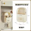 Caja de Almacenamiento para Palillos Hogar Cocina Soporte para Palillos Caja de Almacenamiento para Palillos y Cucharas Soporte para Palillos con Drenaje Montado en Pared