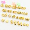 Cuentas de corona de cáñamo de oro antiguo, accesorios de bricolaje, pulsera de cuentas sueltas con incrustaciones de gemas con cuentas, cuerda de cuentas, material para accesorios de cuentas