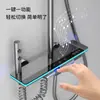 Juego de Cabezal de Ducha con Cuerpo de Cobre Pantalla Digital Luz Ambiental Baño del Hogar Inodoro Baño Temperatura Constante Cabezal de Ducha Supercargado